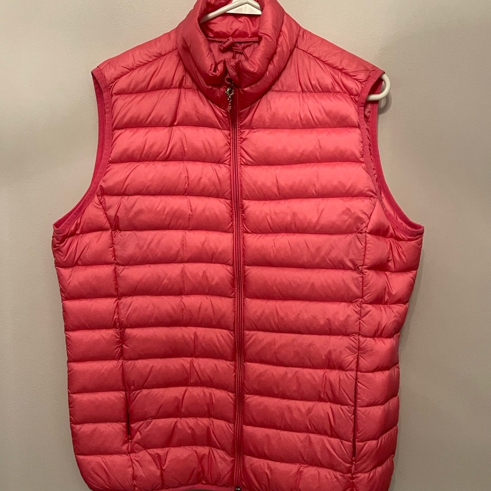 Pink Sleeveless Puffer